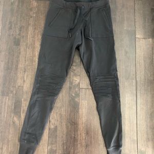 Grey moto legging joggers, Mono B